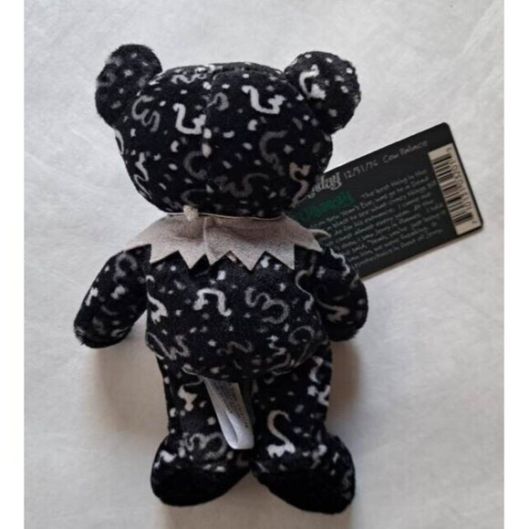 Father Time Bear Grateful Dead Beanie Collectible Plush Doll Black Music Tour - Picture 3 of 4